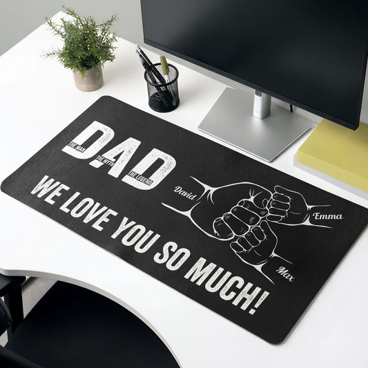 Father's Day Gifts, Dad The Man The Myth The Legend Father's Day Gift For Dad, Husband - Personalized Desk Mat