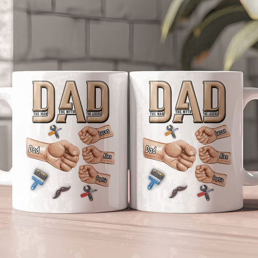 Father's Day Gifts, Dad The Man The Myth The Legend New Version Father's Day Gift For Dad, Husband - Personalized Mug
