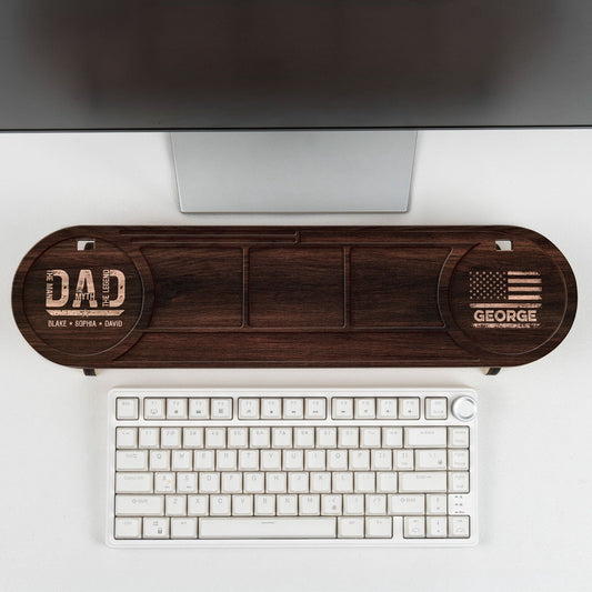 Father's Day Gifts, Dad The Man The Myth The Legend - Personalized Desk Organizer Tray