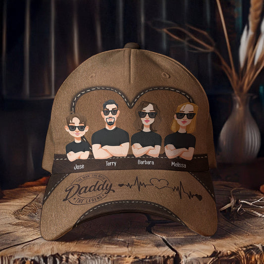 Father's Day Gifts, Daddy The Man The Myth The Legend - Personalized Classic Cap