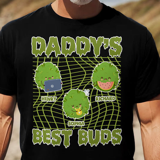 Father's Day Gifts, Daddy's Best Buds - Personalized Shirt