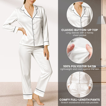 Daughter Of The King With Faith Hope Love - Personalized Satin Pajama Set