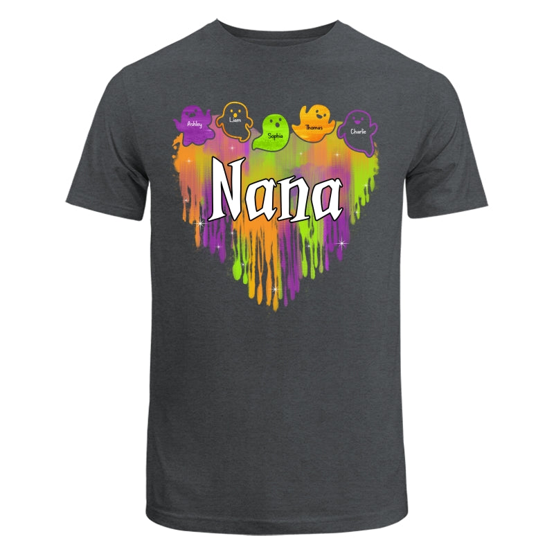 Halloween Grandma Melting Heart Boo Grandkids Names Personalized Shirt