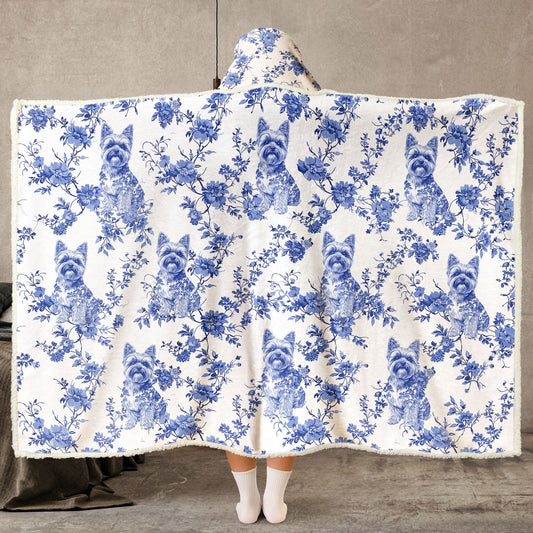 Dog Lover - Toile De Jouy Version - Personalized Wearable Blanket Hoodie