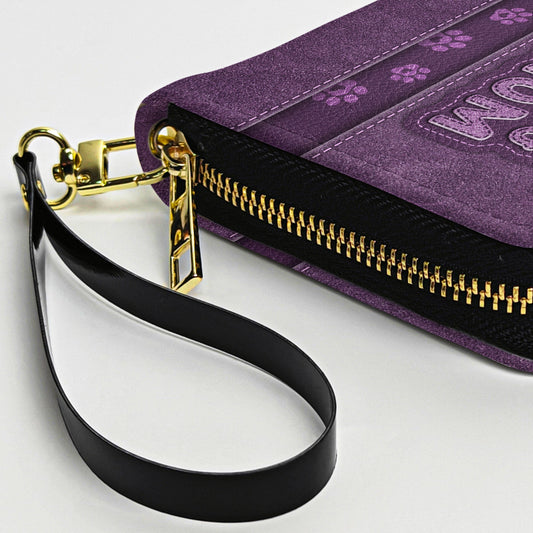Dog Mom - Personalized Leather Long Wallet