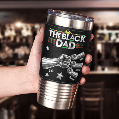 Father's Day Gifts, Dope Black Dad Fist Bump New Version Gift For Dad, Husband - Personalized 20oz Tumbler