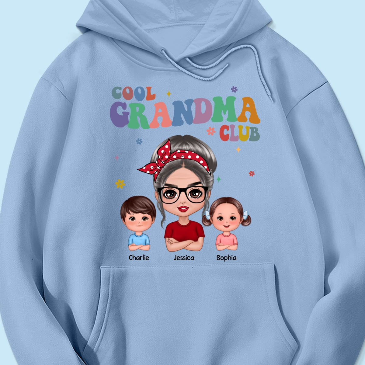 Cool Grandma Club Grandma And Grandkids Personalized Shirt