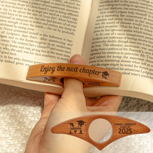 Enjoy The Next Chapter - Graduation Gift - Personalized Book Page Holder