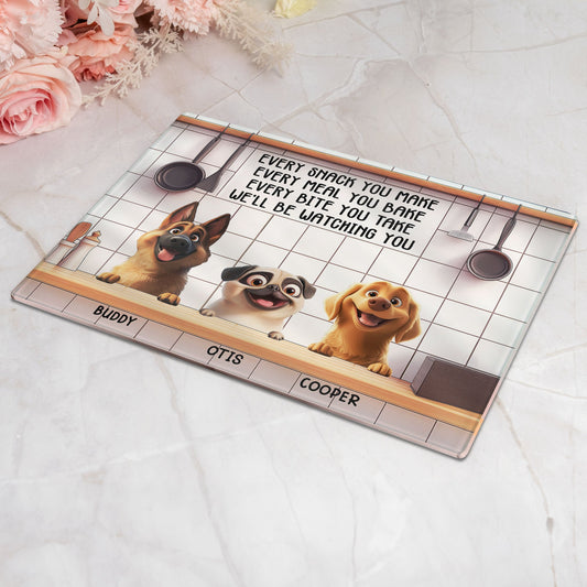 Every Snack You Make - Personalized Glass Cutting Board