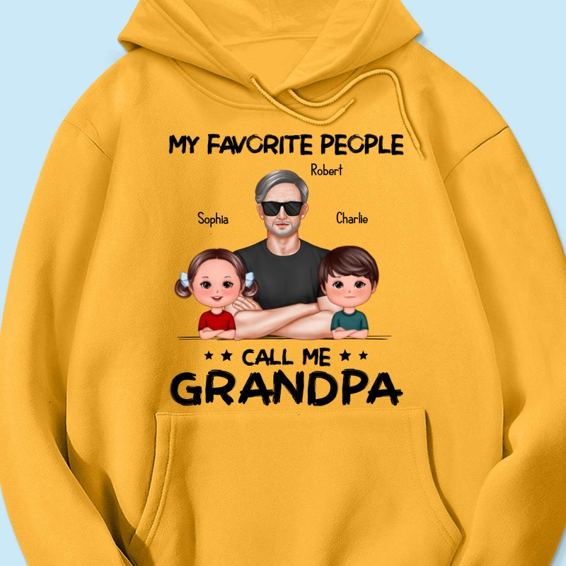 Favorite People Call Me Grandpa Personalized Shirt