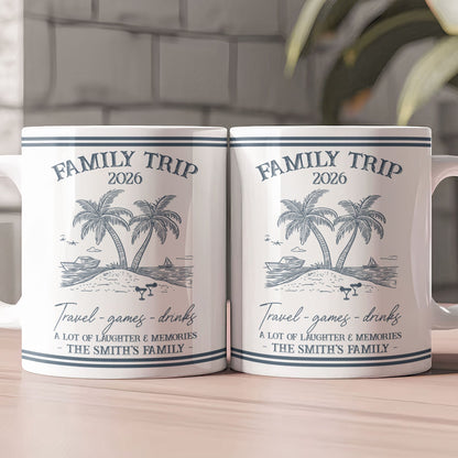 Family Trip Summer Time - Personalized Mug