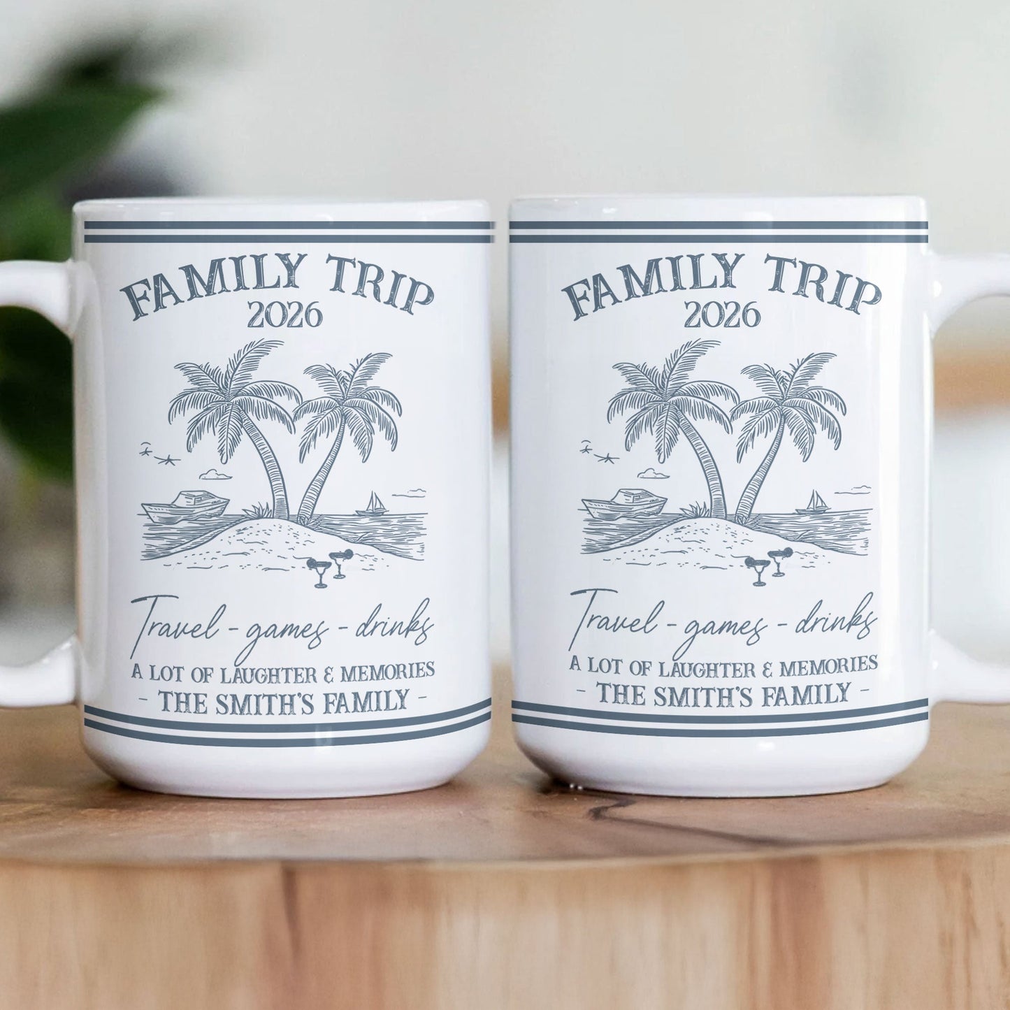 Family Trip Summer Time - Personalized Mug