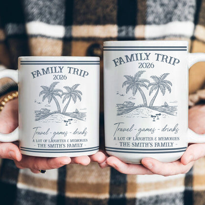 Family Trip Summer Time - Personalized Mug