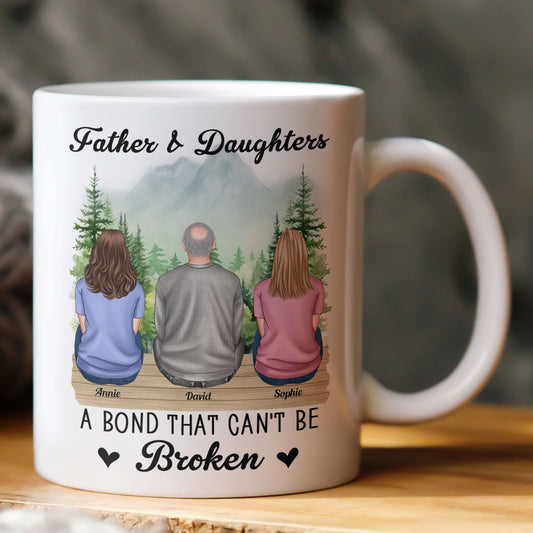 Father's Day Gifts, Father & Daughter, Son A Bond That Can't Be Broken - Personalized Mug