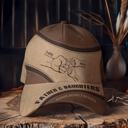 Father's Day Gifts, Father & Daughters #Unbreakablebond - Personalized Classic Cap