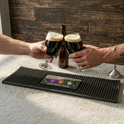 Father's Day Gifts, Father's Day Gift From From The Reasons You Drink - Personalized Bar Mat