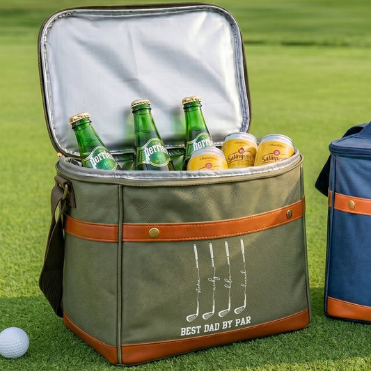 Father's Day Gifts, Best Dad By Par, Best Grandpa By Par - Personalized Cooler Bag