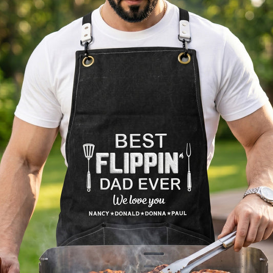 Father's Day Gifts, Father's Day Gifts, Best Flippin Dad Ever - Personalized Apron