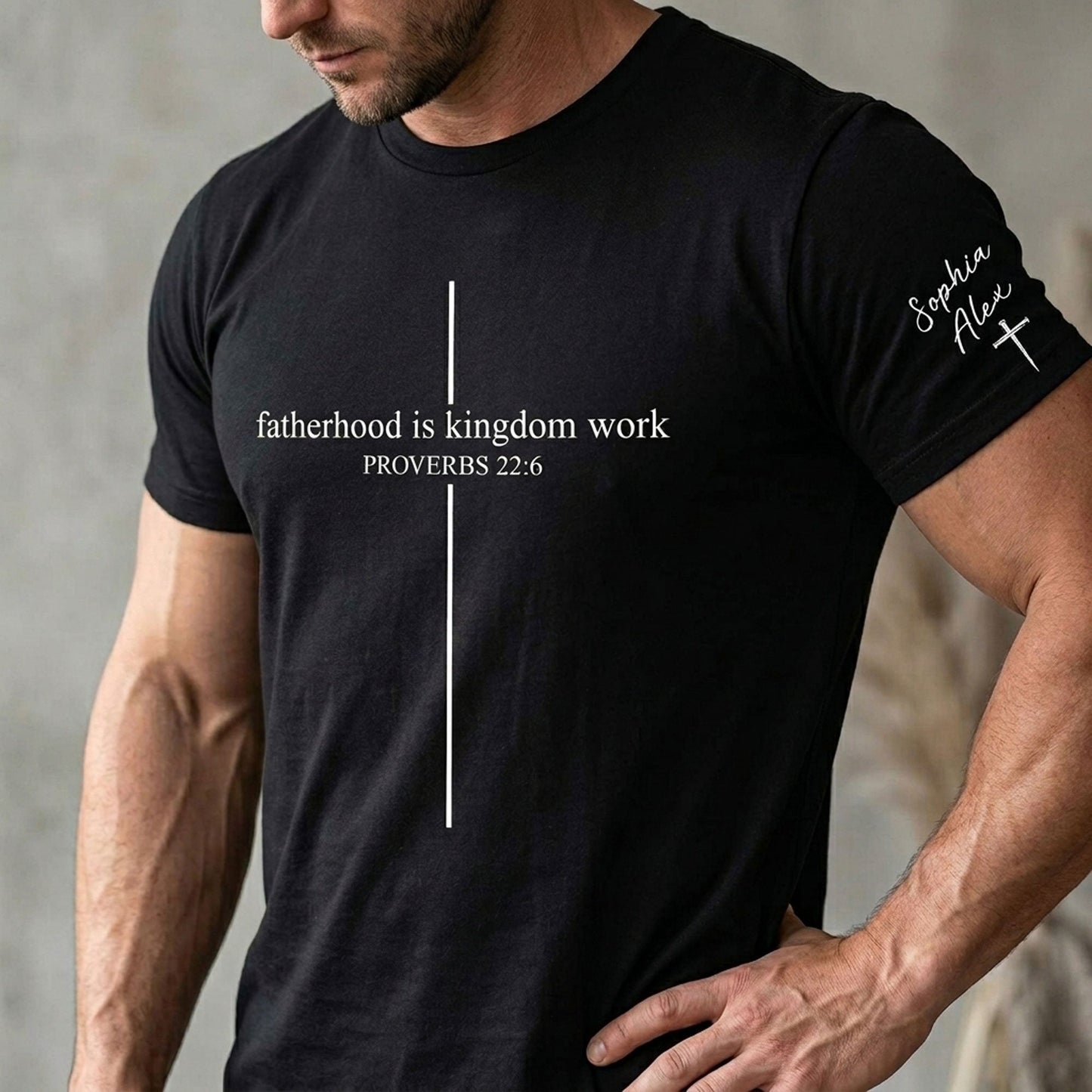 Father's Day Gifts, Fatherhood Is Kingdom Work - Personalized Shirt
