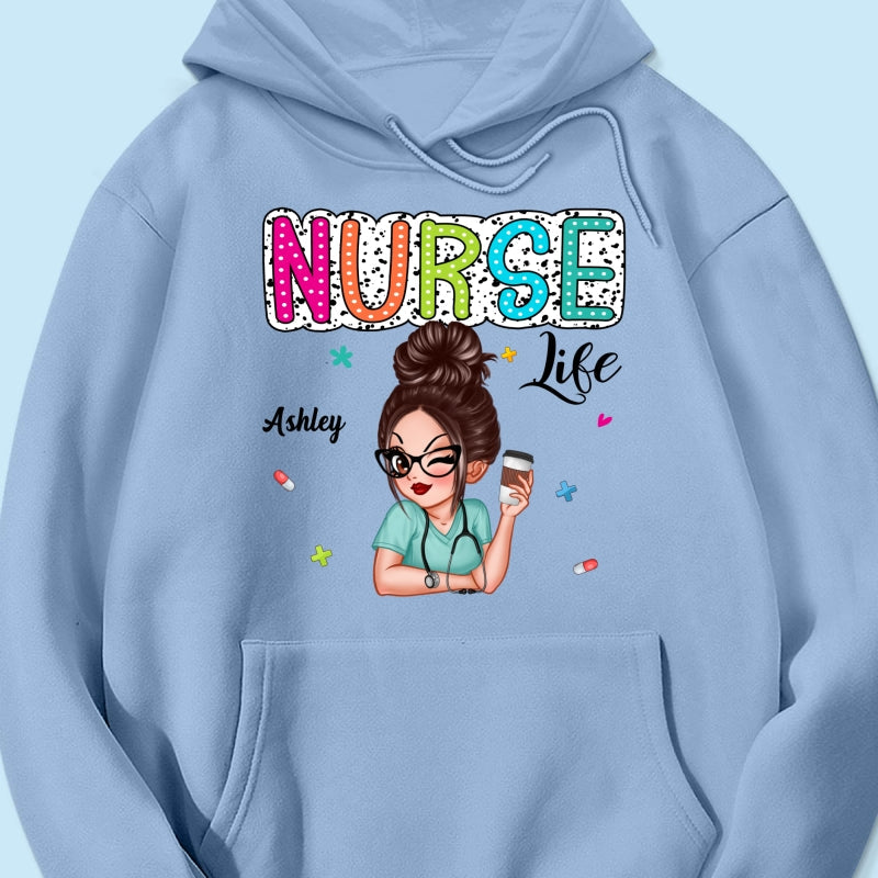 Nurse Life Dalmatian Dots Summer Personalized Shirt