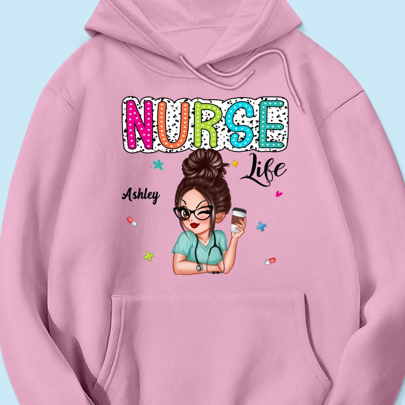 Nurse Life Dalmatian Dots Summer Personalized Shirt