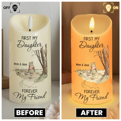 First My Daughter Forever My Friend Gift For Daughter, Niece - Personalized Candles