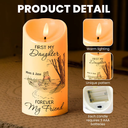 First My Daughter Forever My Friend Gift For Daughter, Niece - Personalized Candles