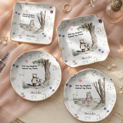 First My Daughter, Forever My Friend - Personalized Jewelry Dish