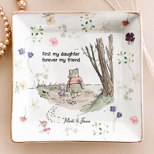 First My Daughter, Forever My Friend - Personalized Jewelry Dish