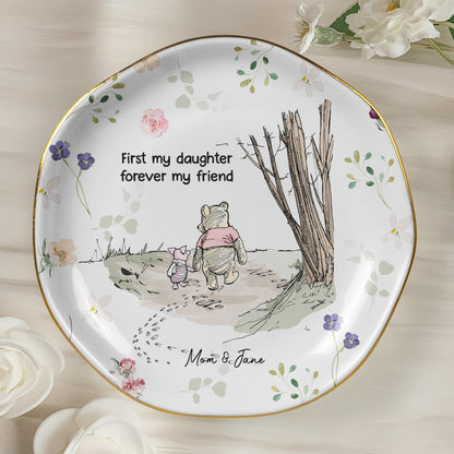First My Daughter, Forever My Friend - Personalized Jewelry Dish
