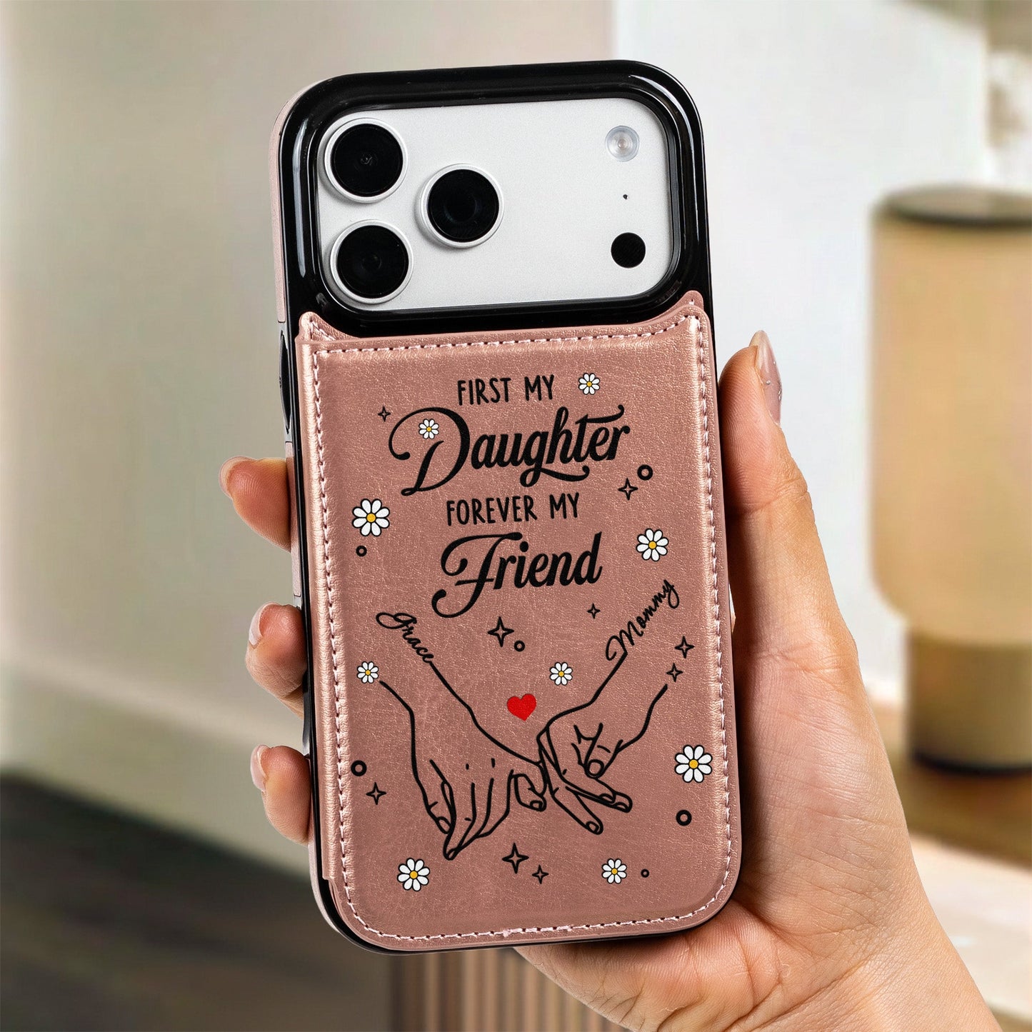 First My Daughter, Forever My Friend - Personalized Phone Case