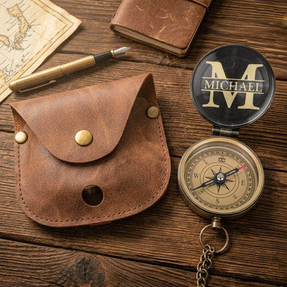 Fish Around And Find Trout - Personalized Compass