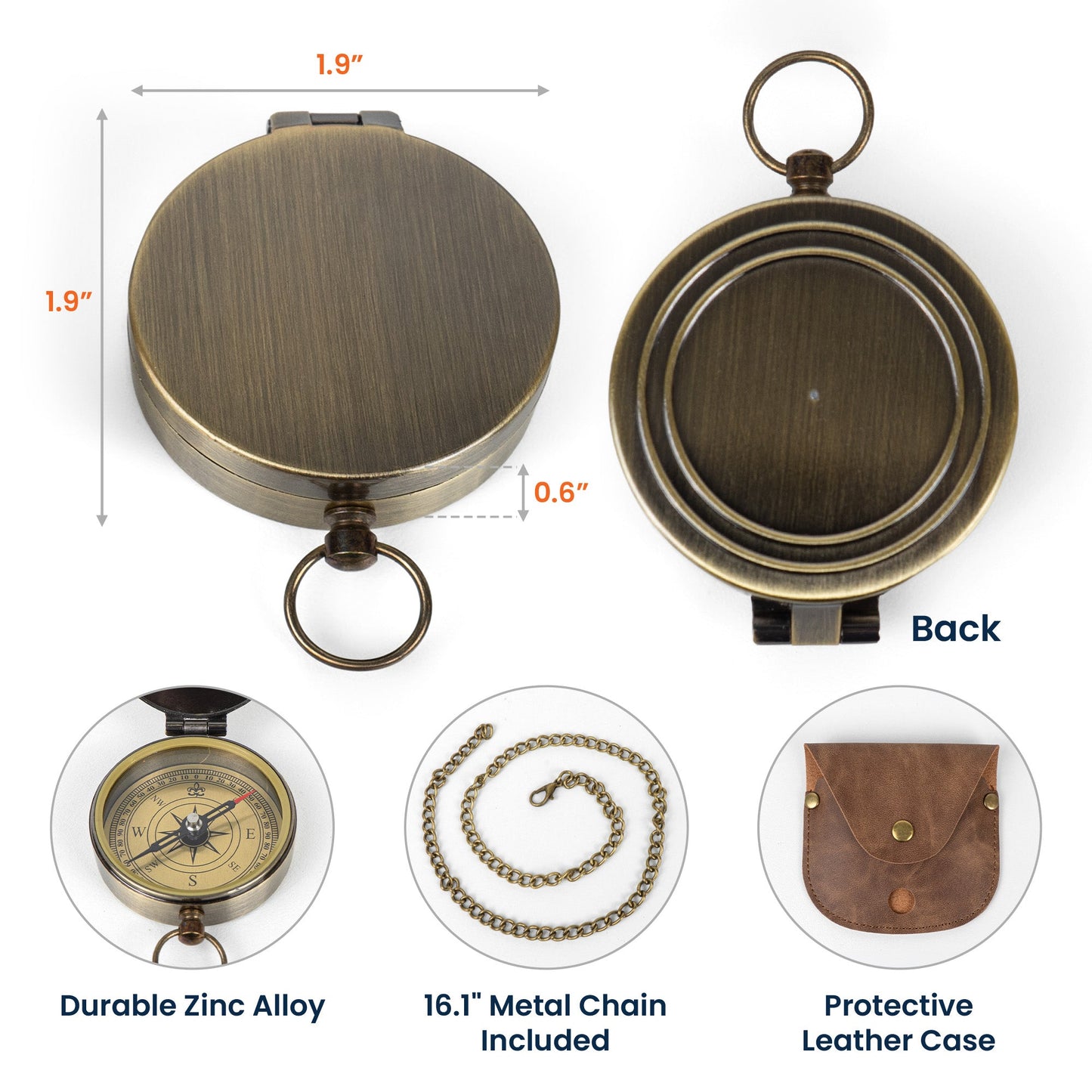 Fish Around And Find Trout - Personalized Compass