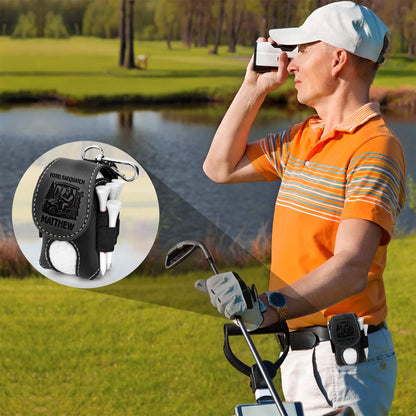 Fore! Sasquatch - Bigfoot Golfer, Golf Lovers - Personalized Golf Ball Holder
