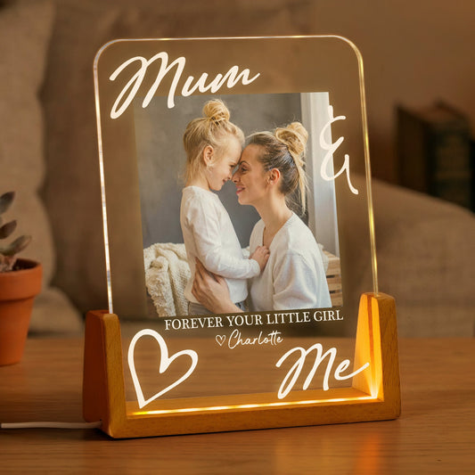 Forever Your Little Girl Mother's Day Gift For Mum, Mom, Wife - Personalized Night Light