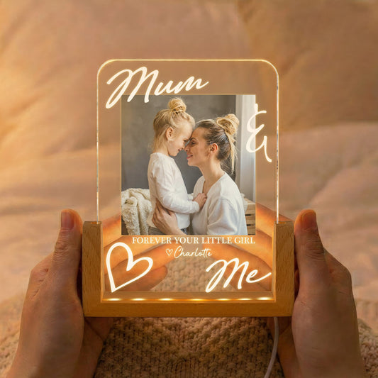 Forever Your Little Girl Mother's Day Gift For Mum, Mom, Wife - Personalized Night Light