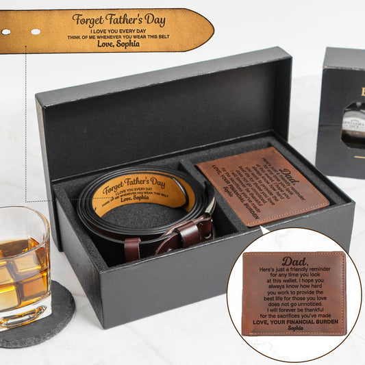 Father's Day Gifts, Forget Father's Day - Father's Day Leather Gift Box Set