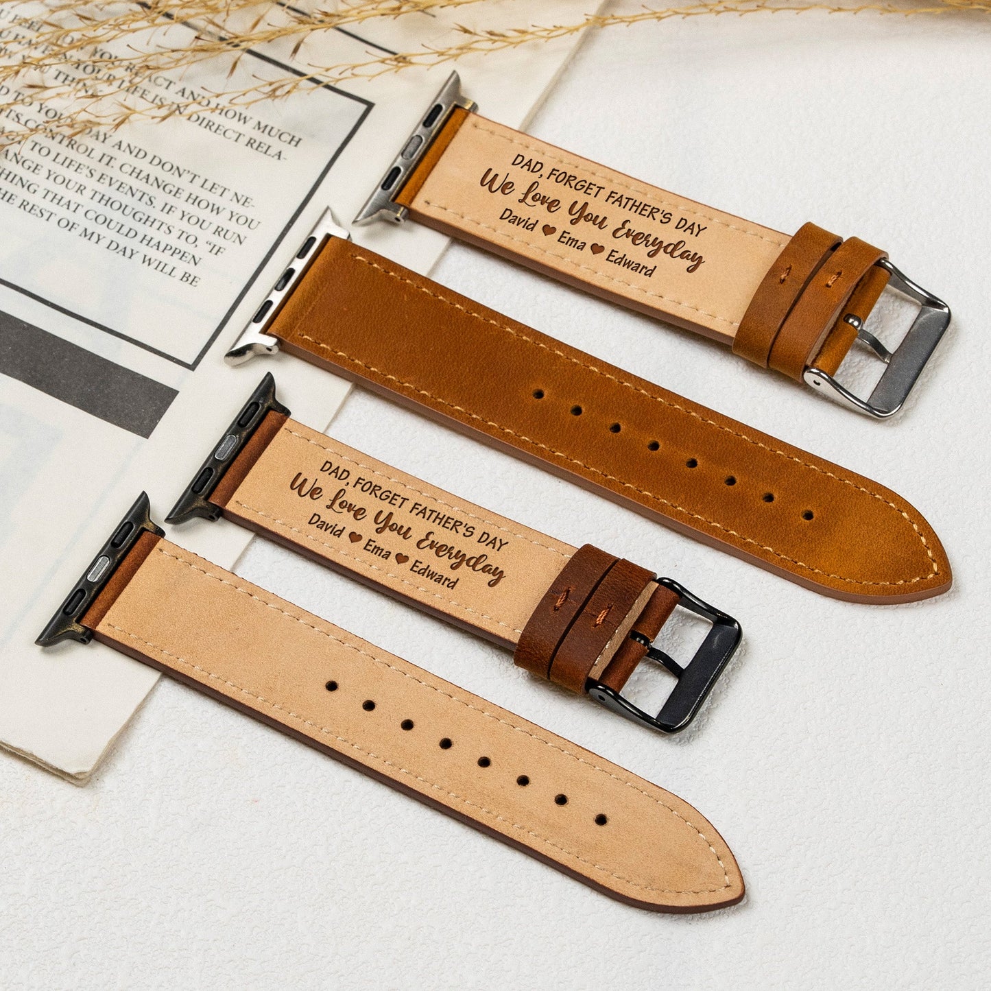 Father's Day Gifts, Forget Father's Day We Love You Everyday - Personalized Watch Band