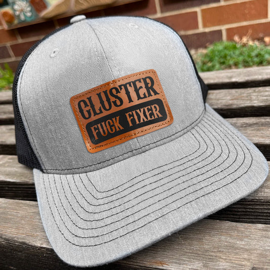 Father's Day Gifts, Funny Cap Hat Gifts For Boss, Dad, Grandpa, Papa - Custom Fun Quotes - Personalized Leather Patch Hat