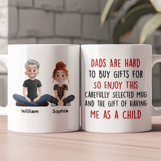 Father's Day Gifts, Funny Coffee Mug For Dad, Father's Day Christmas Birthday - Personalized Mug