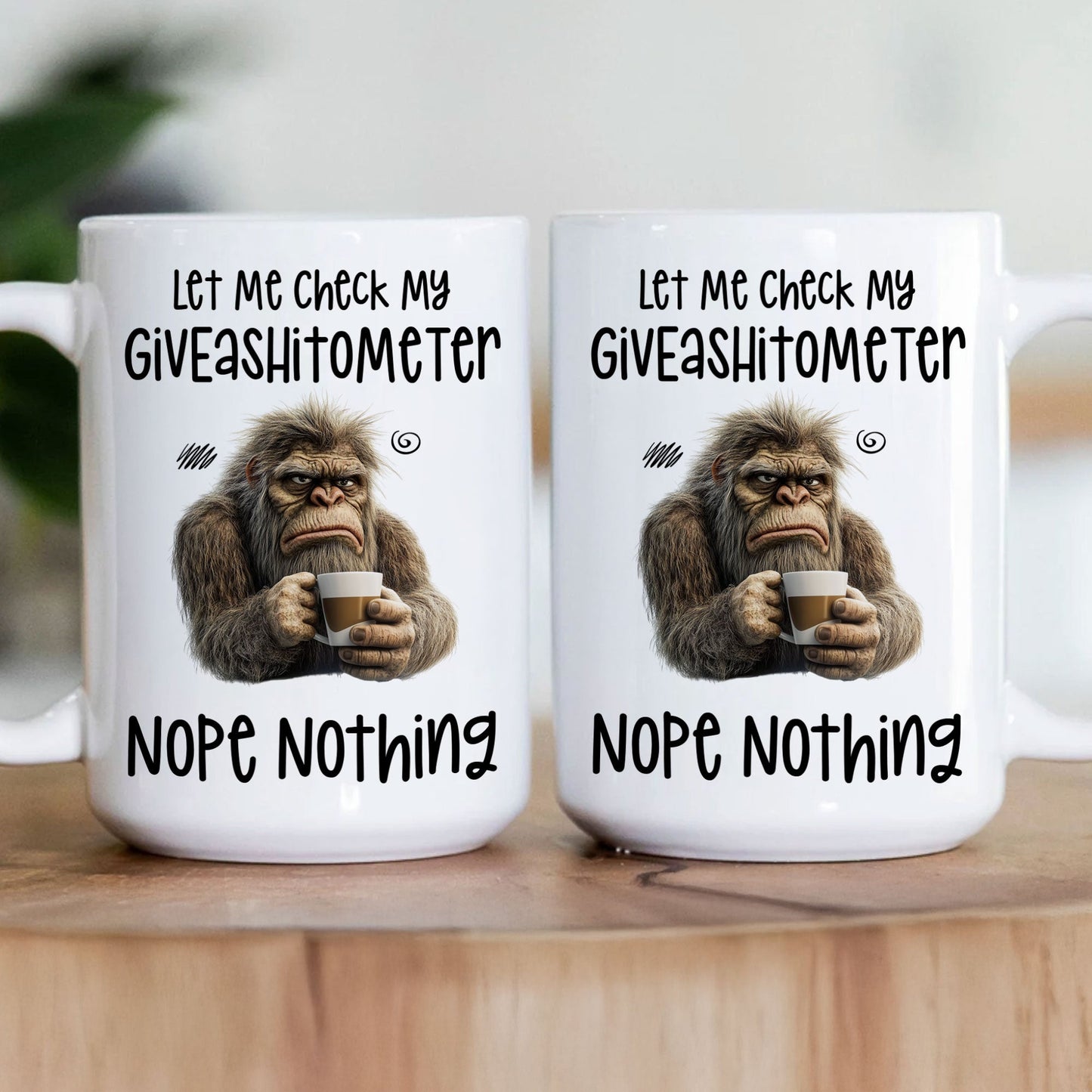 Funny Mug - Let Me Check My Giveashitometer Nope Nothing - Exchange Gift, Gag Gifts For Coworkers - Mug