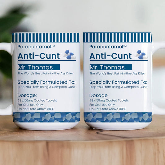 Funny Mug - Pill Prescription - Gifts For Coworkers, Friends, Boss - Personalized Mug