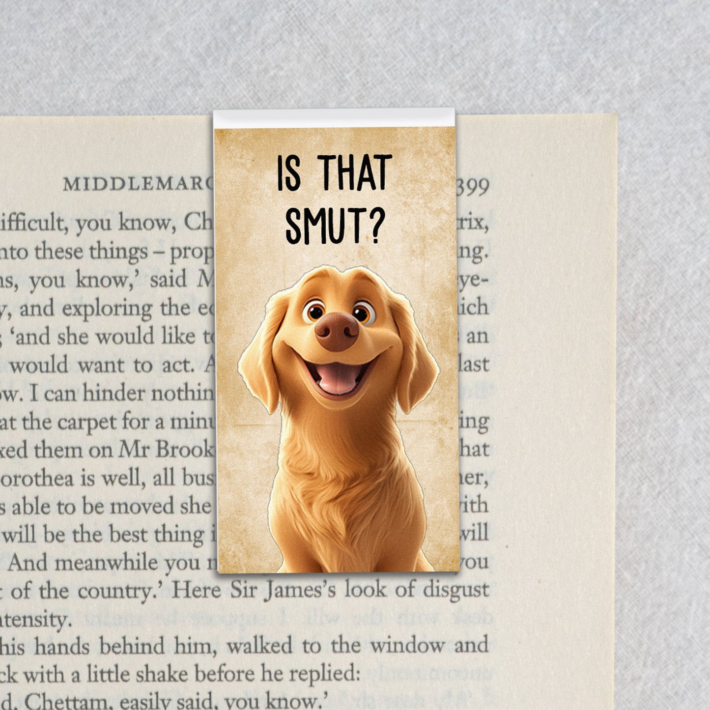 Funny Pet For Book Lovers - Personalized Magnetic Bookmark