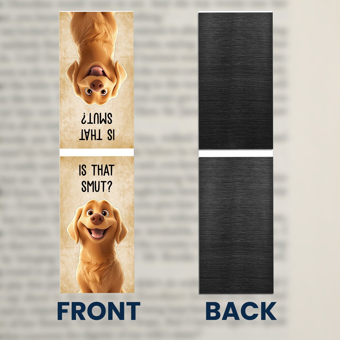 Funny Pet For Book Lovers - Personalized Magnetic Bookmark
