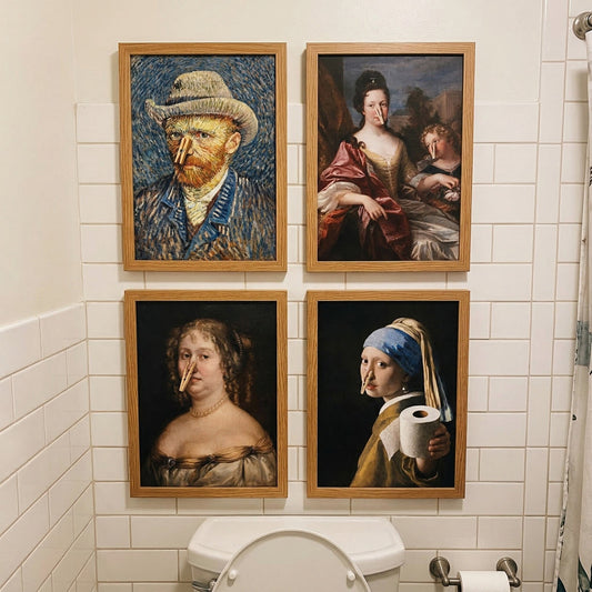 Funny Bathroom Wall Art Toilet Humour Gifts For Friends, Her, Him, Coworker - Personalized Poster