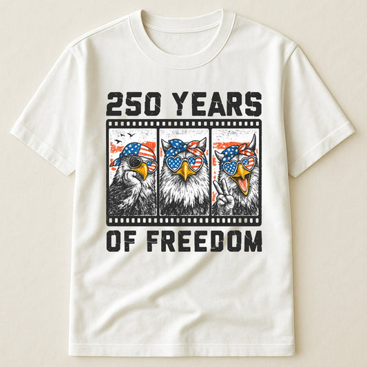 Funny Eagel 250 Years Happy -  Shirt