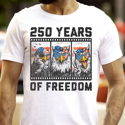 Funny Eagel 250 Years Happy -  Shirt