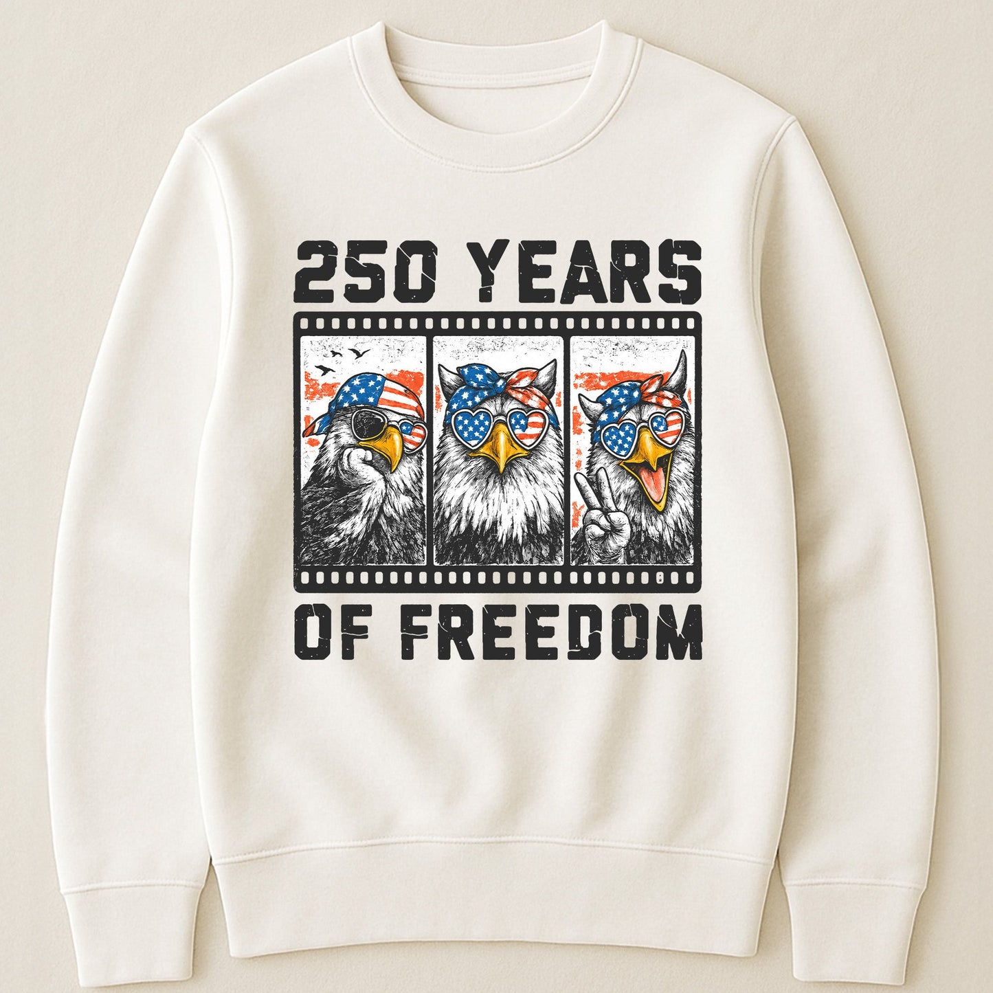 Funny Eagel 250 Years Happy -  Shirt