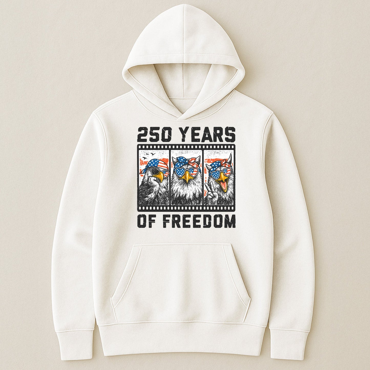 Funny Eagel 250 Years Happy -  Shirt