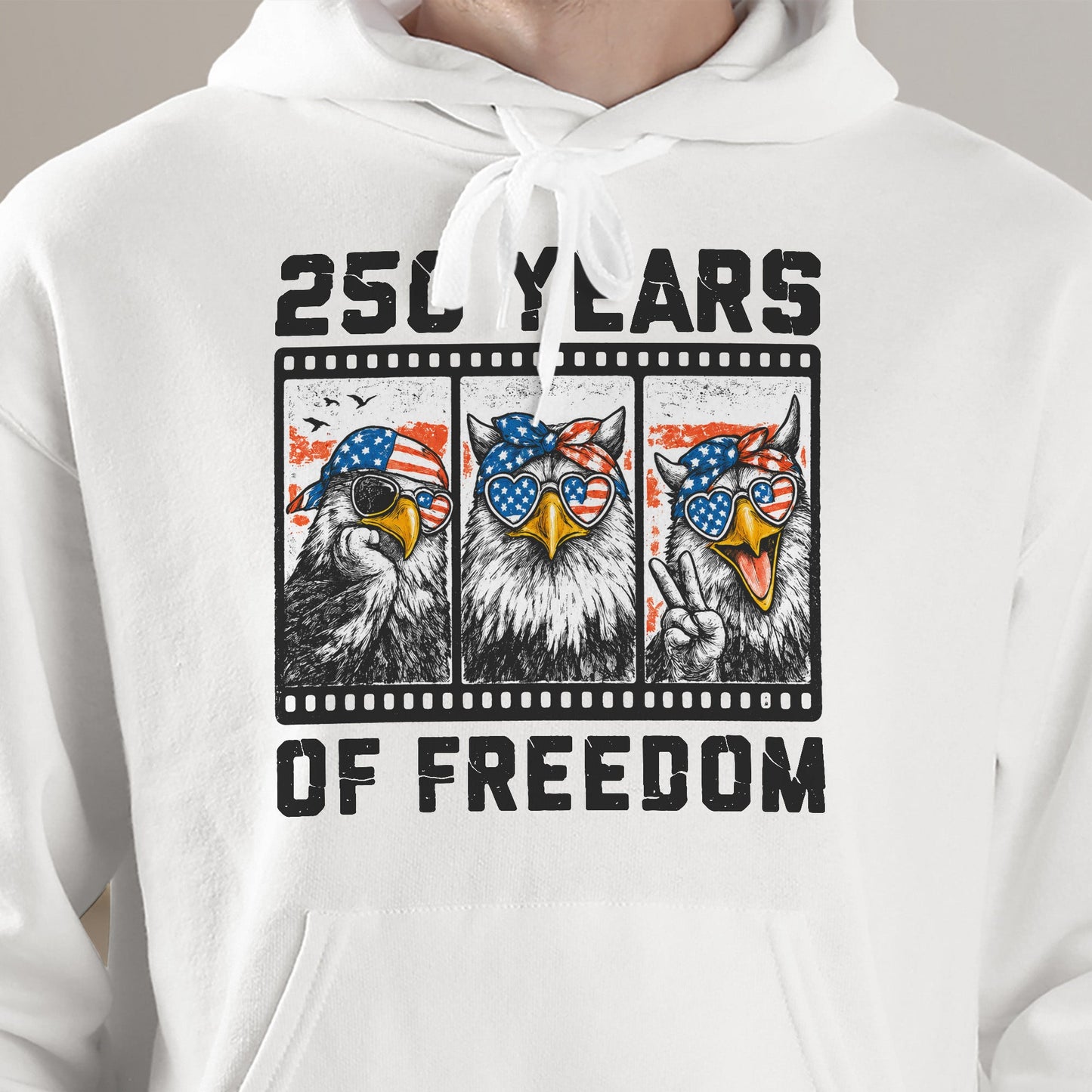 Funny Eagel 250 Years Happy -  Shirt